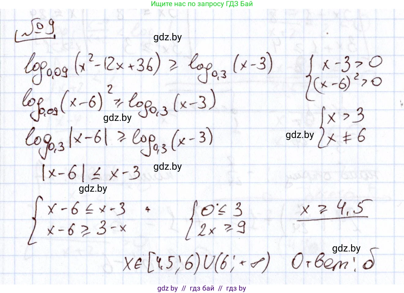 Алгебра, 11 класс Учебник, авторы: Арефьева Ирина Глебовна, Пирютко Ольга Николаевна, издательство Народная асвета, Минск, 2020, бирюзового цвета, страница 259, номер 9, Решение