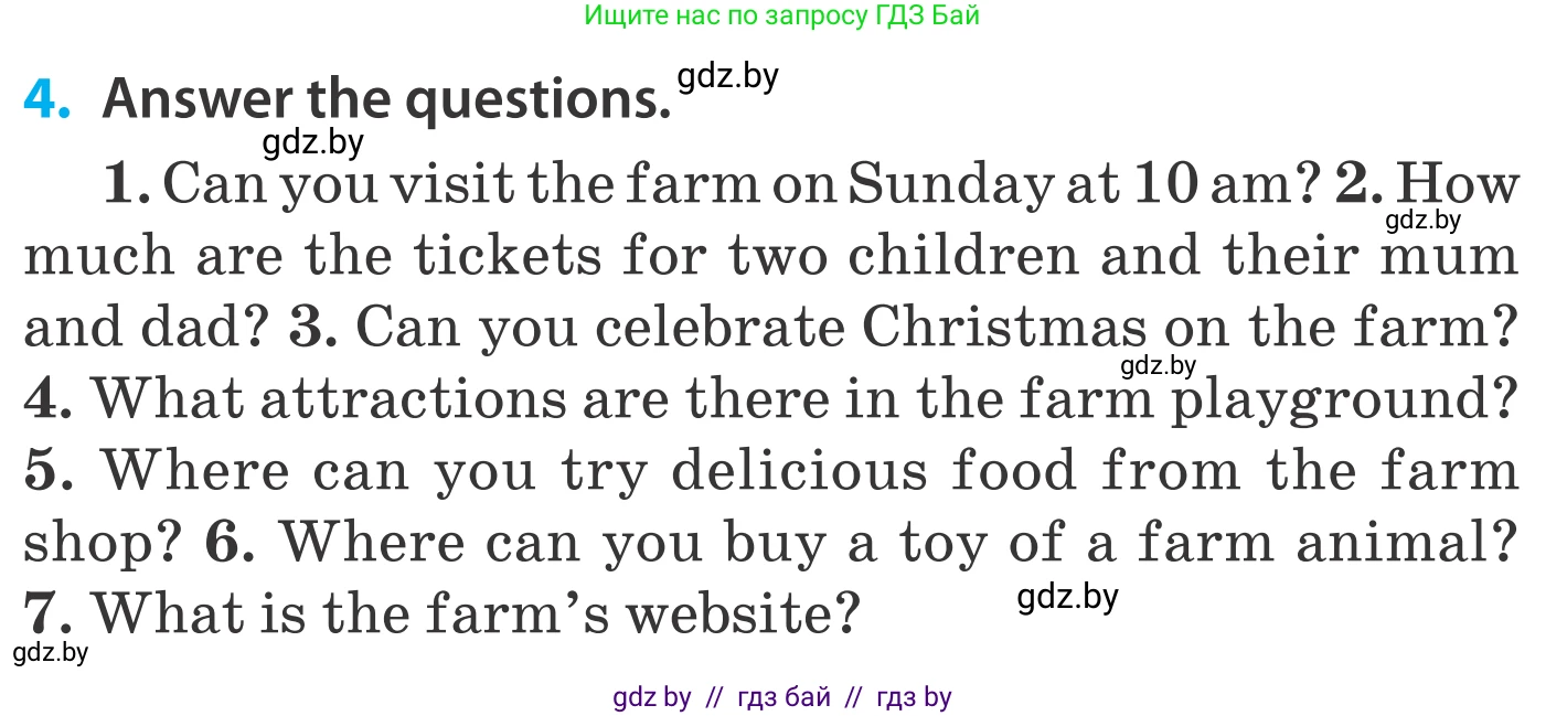 Английский язык (english), 5 класс Учебник, авторы: Демченко Наталья Валентиновна, Севрюкова Татьяна Юрьевна, Наумова Елена Георгиевна, Юхнель Наталья Валентиновна, Лапицкая Людмила Михайловна (Lapitskaya Ludmila), издательство Адукацыя i выхаванне, Минск, 2017, Часть ( Part) 2, страница 57, номер 4, Условие