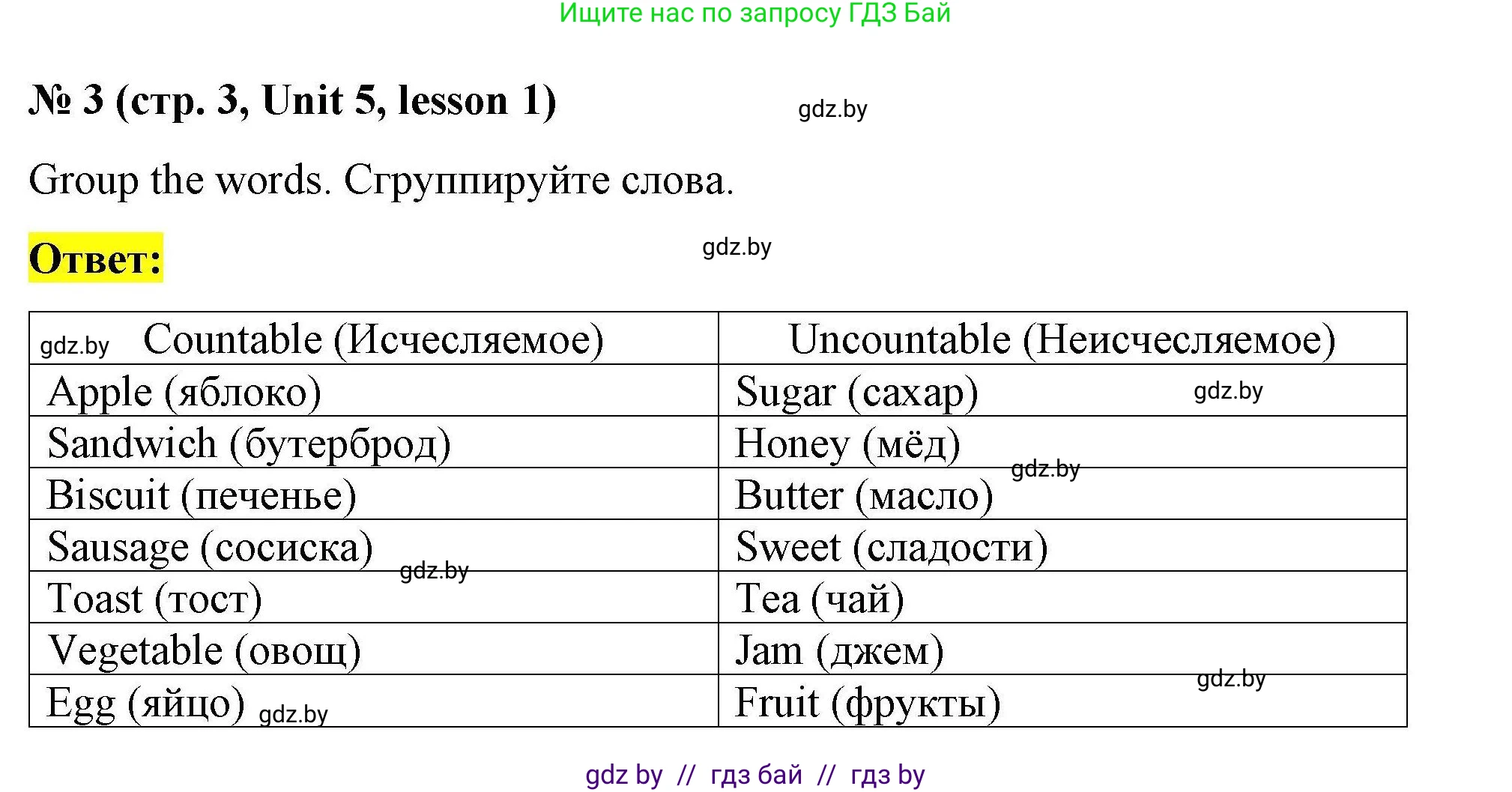 Английский язык (english), 5 класс Рабочая тетрадь (workbook), авторы: Лапицкая Людмила Михайловна (Lapitskaya Ludmila), Калишевич Алла Ивановна, Севрюкова Татьяна Юрьевна, Седунова Наталья Михайловна (Sedunova Natalia), издательство Аверсэв, Минск, 2020, оранжевого цвета, Часть 2, страница 3, номер 3, Решение