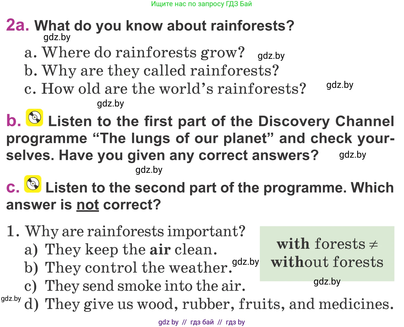 Английский язык (english), 6 класс Учебник, авторы: Демченко Наталья Валентиновна, Севрюкова Татьяна Юрьевна, Юхнель Наталья Валентиновна, Наумова Елена Георгиевна, Рыбалко О Н, Манешина А В, Маслёнченко Н А, издательство Вышэйшая школа, Минск, 2018, красного цвета, Часть 2, страница 89, номер 2, Условие