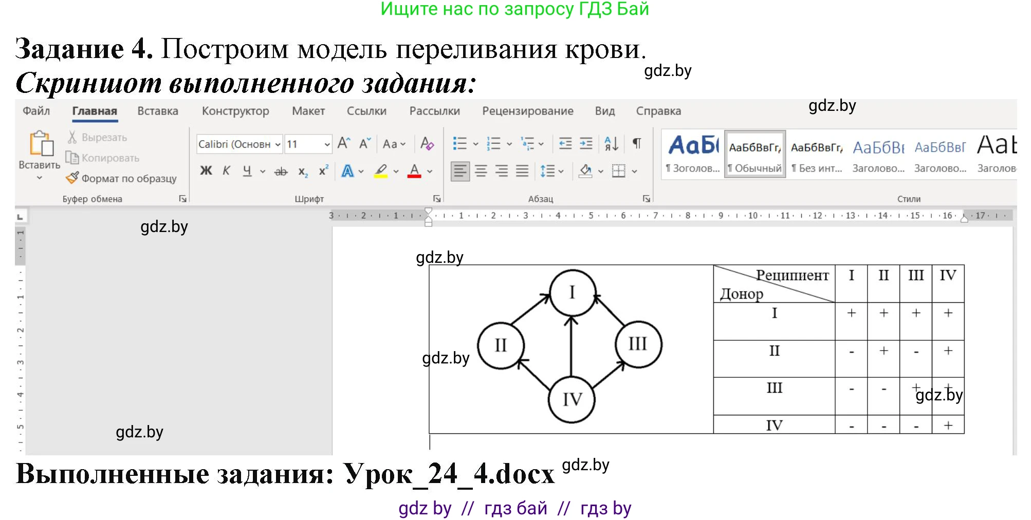 Информатика, 9 класс рабочая тетрадь, автор: Овчинникова Лариса Генадьевна, издательство Аверсэв, Минск, 2019, голубого цвета, страница 86, номер 4, Решение